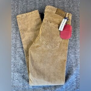 Mens ROWM Dark Tan Corduroy Pants Size 30 By 30 NWT